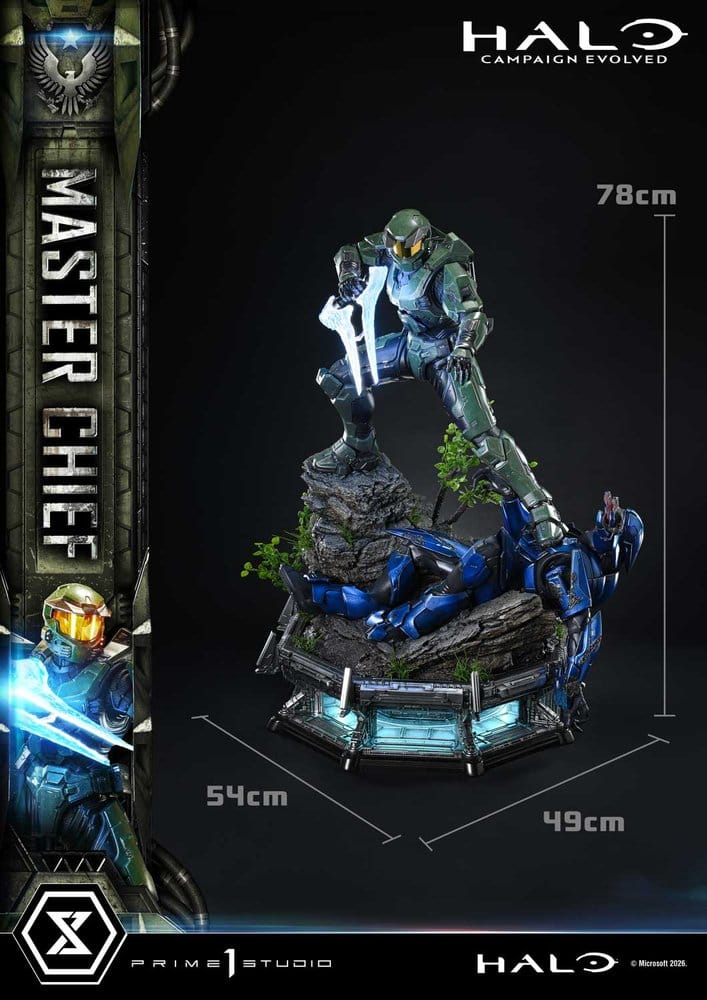 Halo Ultimate Premium Masterline Series Statue 1/4 Campaign Evolved Master Chief Bonus Version 78 cm