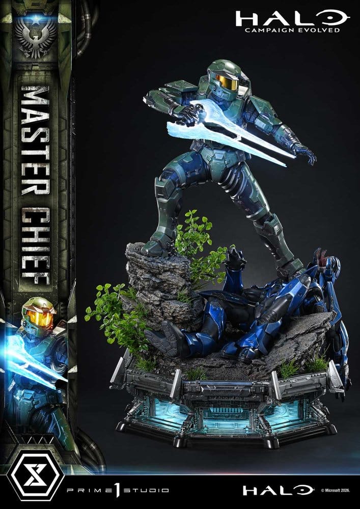Halo Ultimate Premium Masterline Series Statue 1/4 Campaign Evolved Master Chief Bonus Version 78 cm