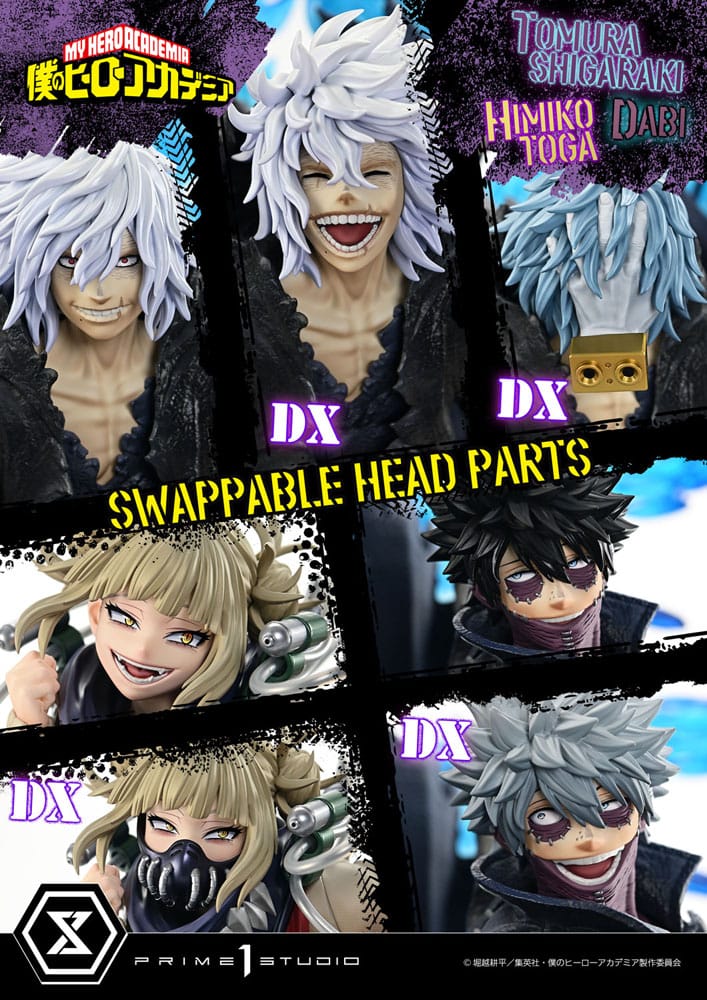 My Hero Academia Statue Ultimate Premium Masterline Tomura Tomura Shigaraki, Dabi & Himiko Toga Deluxe Bonus Version 69 cm