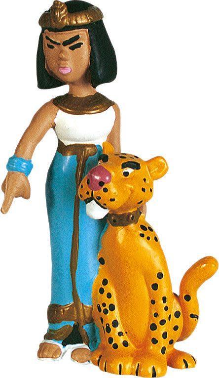 Asterix Figur Cleopatra med panter 6 cm Plastoy