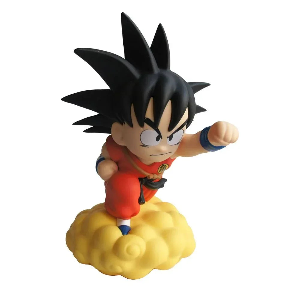 Dragon Ball Chibi Myntbank Son Goku på Flying Nimbus 22 cm Plastoy