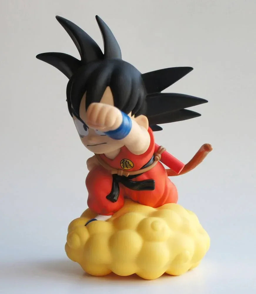 Dragon Ball Chibi Myntbank Son Goku på Flying Nimbus 22 cm Plastoy