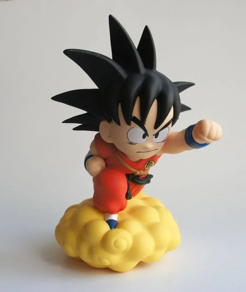 Dragon Ball Chibi Myntbank Son Goku på Flying Nimbus 22 cm Plastoy