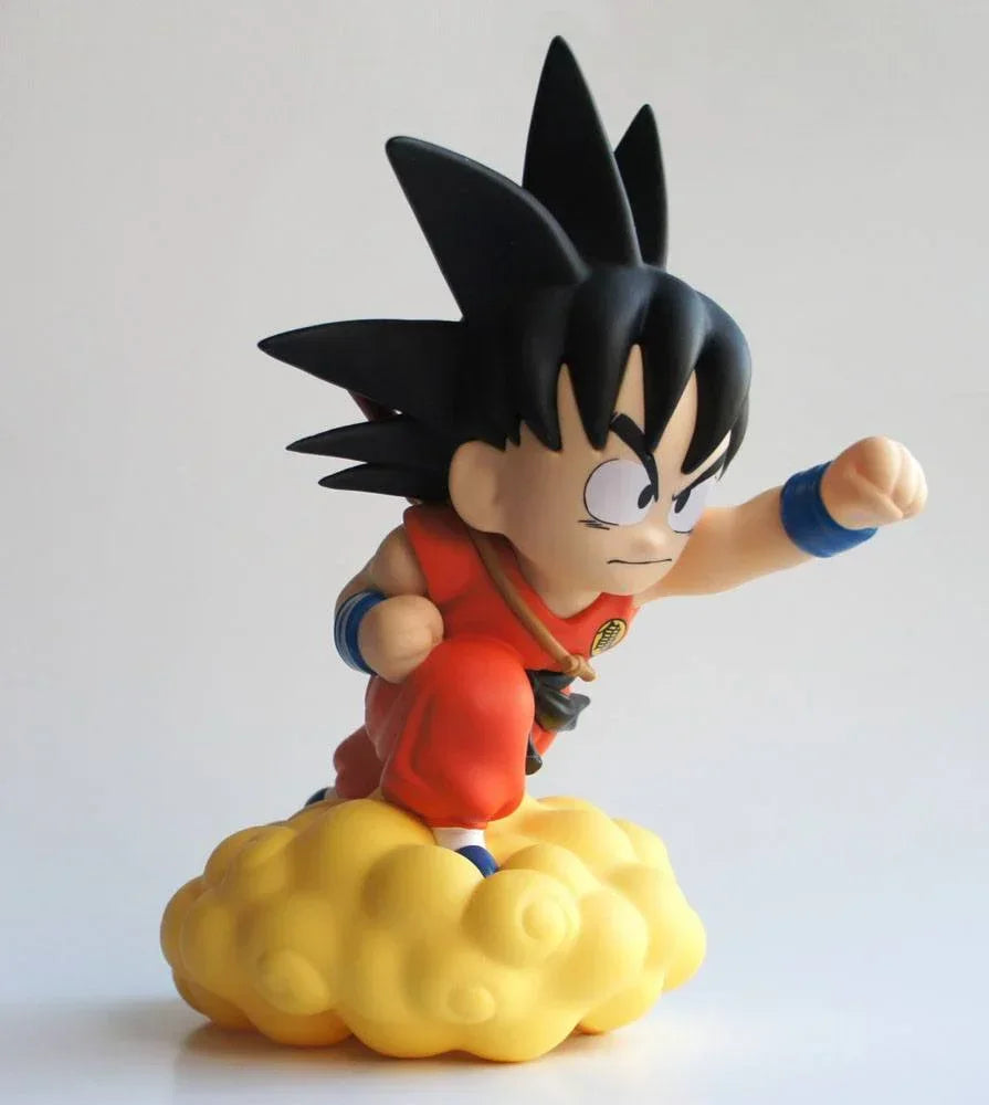 Dragon Ball Chibi Myntbank Son Goku på Flying Nimbus 22 cm Plastoy