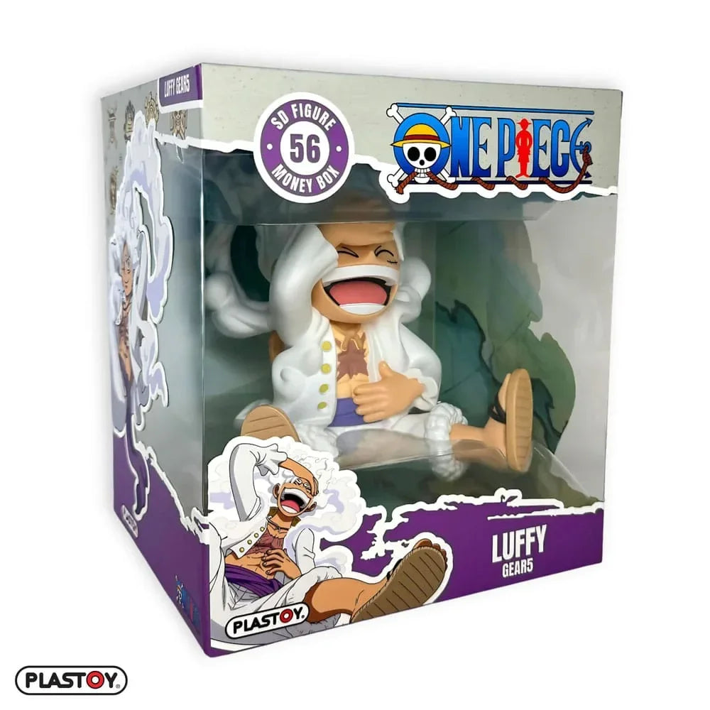One Piece Myntbank Luffy Gear Five – Hög Kvalitet och Officiellt Licensierad Plastoy