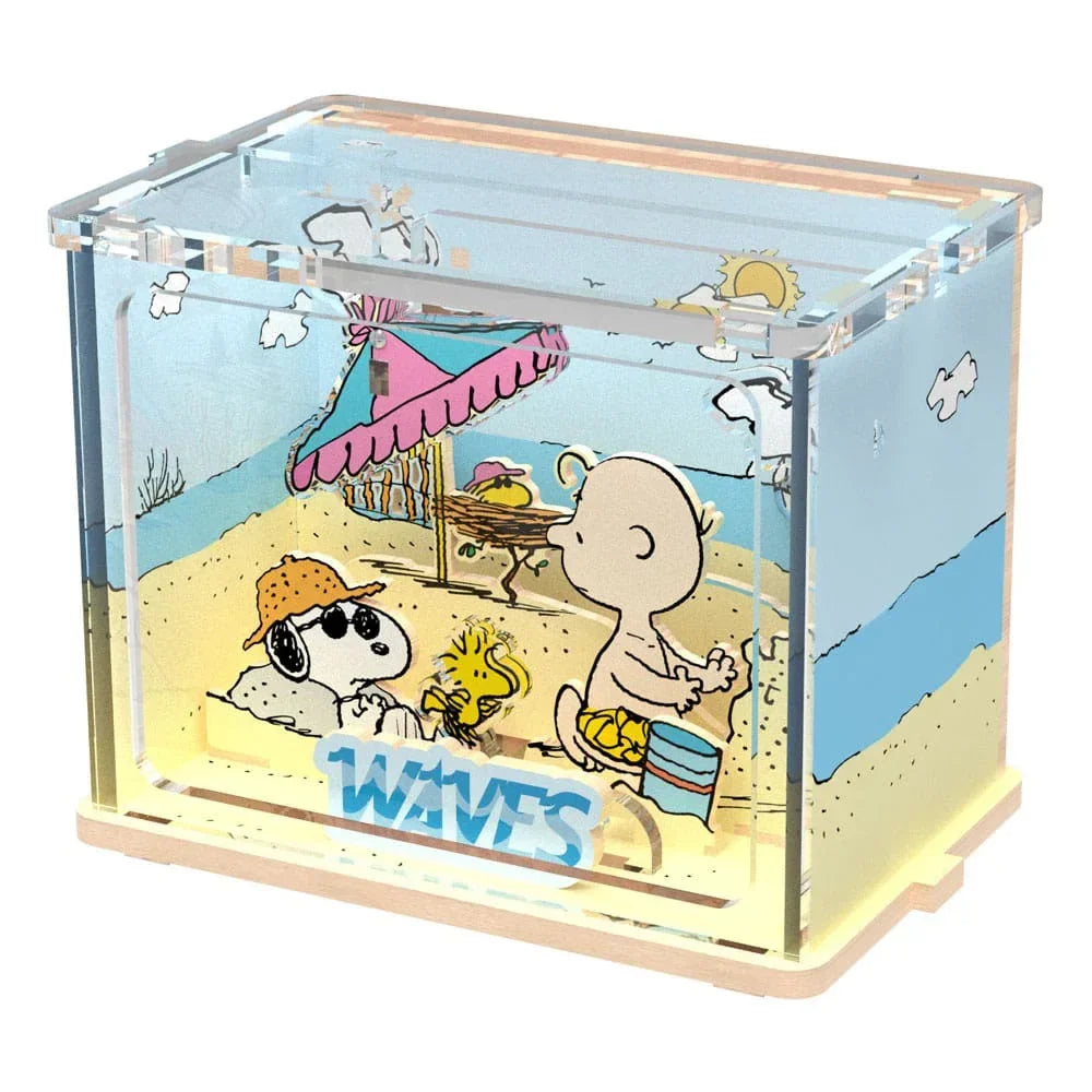 Peanuts Puremind DIY Byggsats Mini Scen Chilling vid Stranden Pantasy