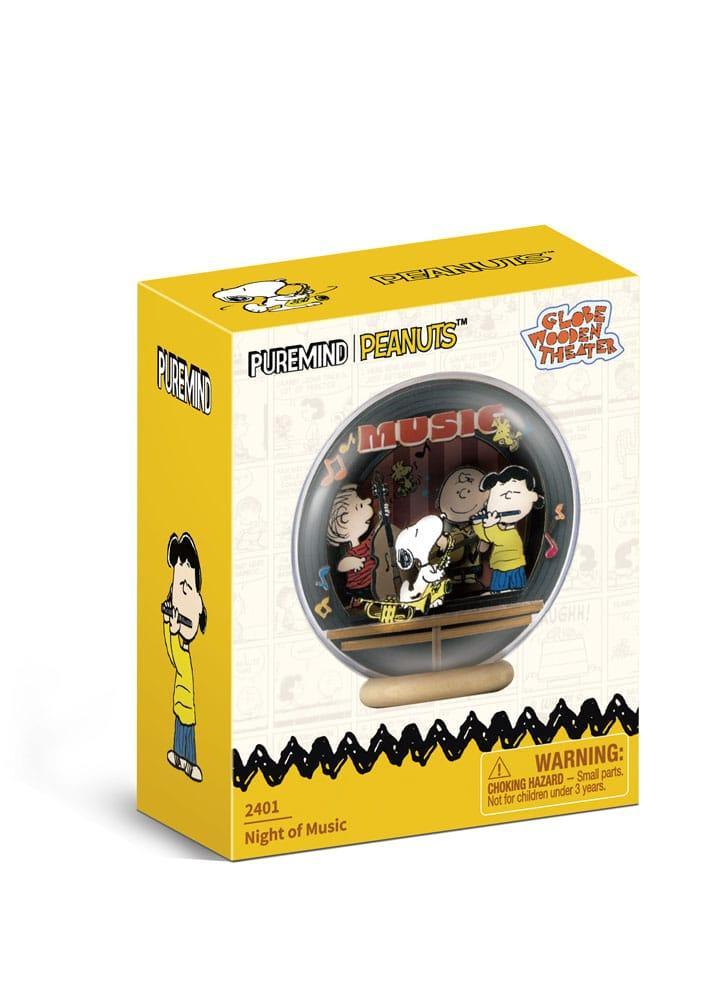 Peanuts Puremind Modellkit: Träglob med Teater och Musiknatt Pantasy
