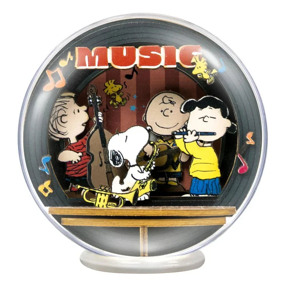 Peanuts Puremind Modellkit: Träglob med Teater och Musiknatt Pantasy