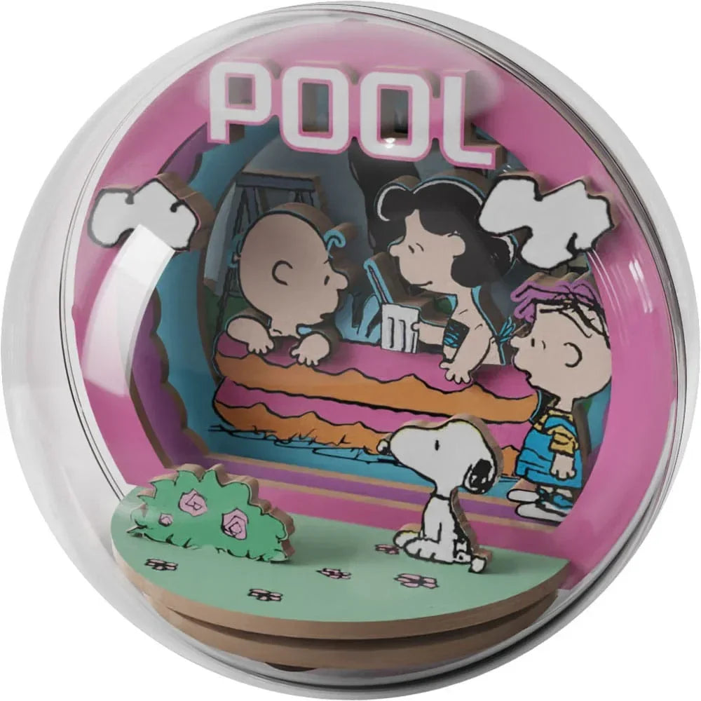 Peanuts Puremind Modellkit Träteater Glob Cool Pool Pantasy