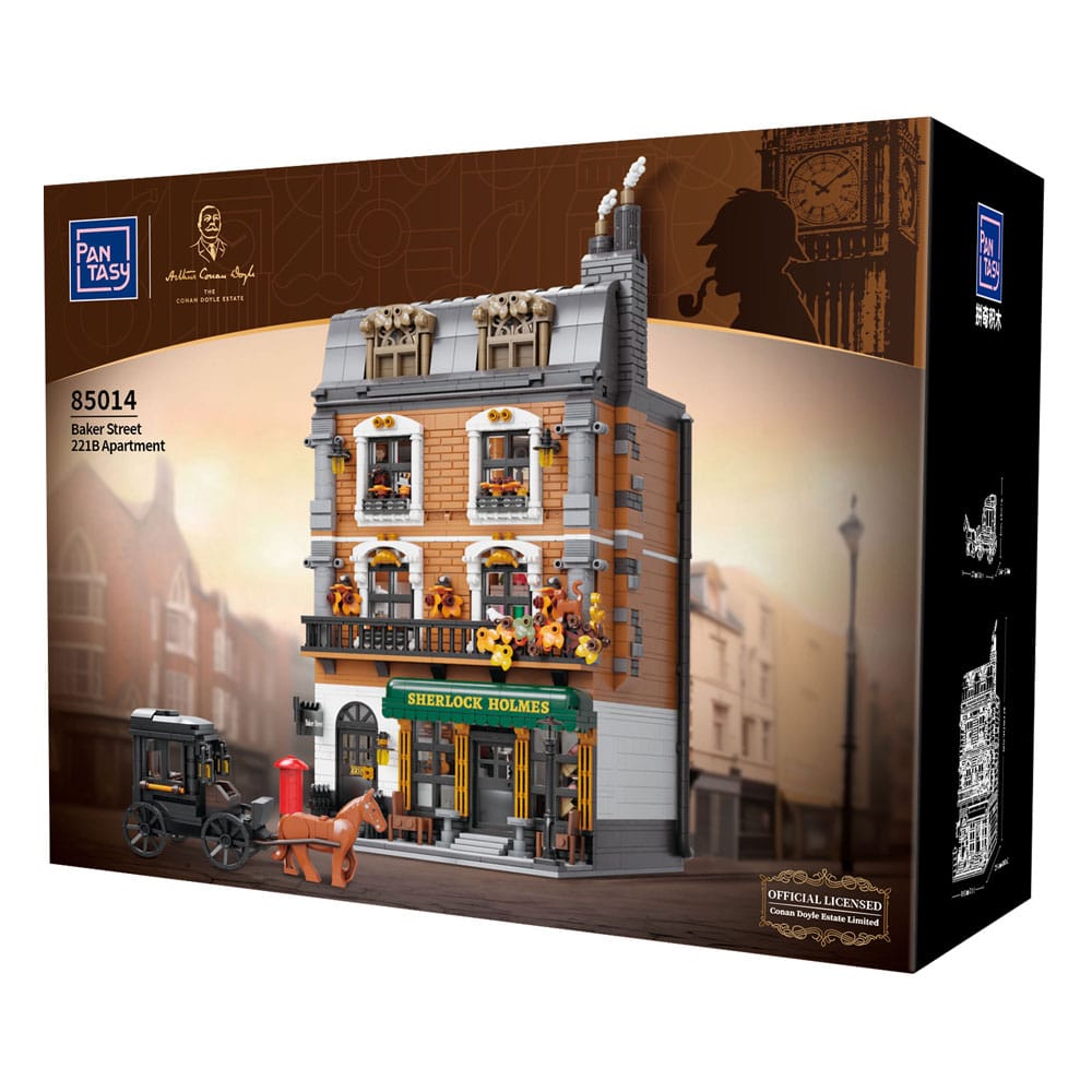 Sherlock Holmes Byggsats Baker Street 221B Lägenhet 42 cm Pantasy