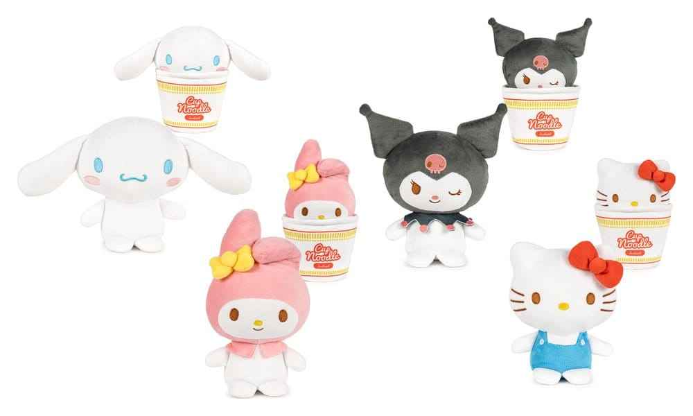 Hello Kitty & Friends mjukisdjur - Cup Noodles 16 cm sortiment (24)