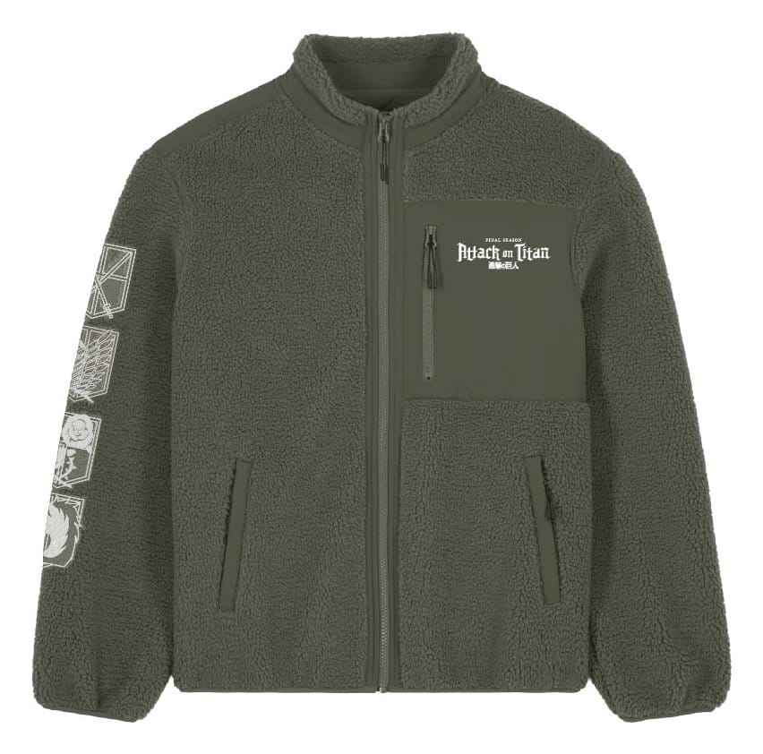 Attack On Titan Sherpa Jacka Logotyp Storlek XL