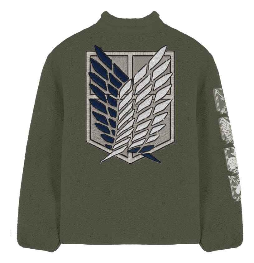 Attack On Titan Sherpa Jacka Logotyp Storlek M