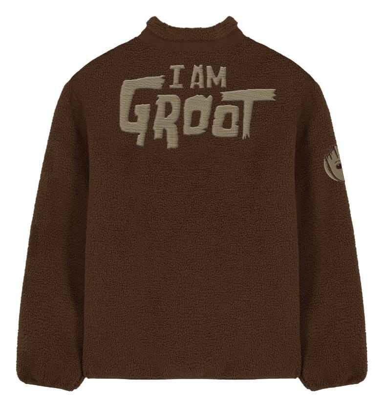 Guardians of the Galaxy Sherpa Jacka Jag Är Groot Storlek XL