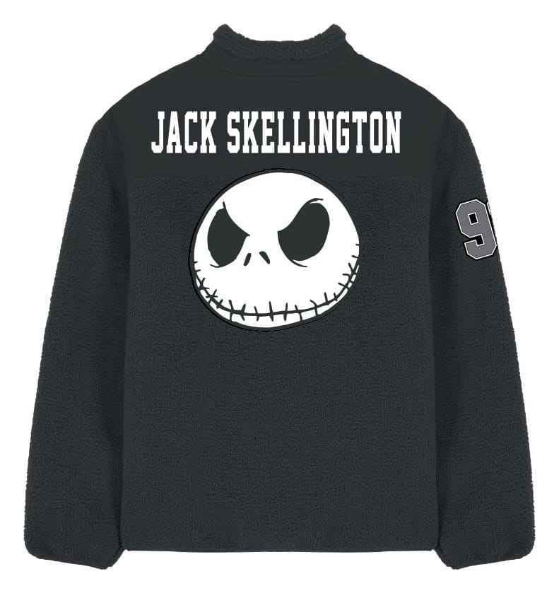 The Nightmare Before Christmas Jack Skellington Sherpa Jacka Storlek XXL