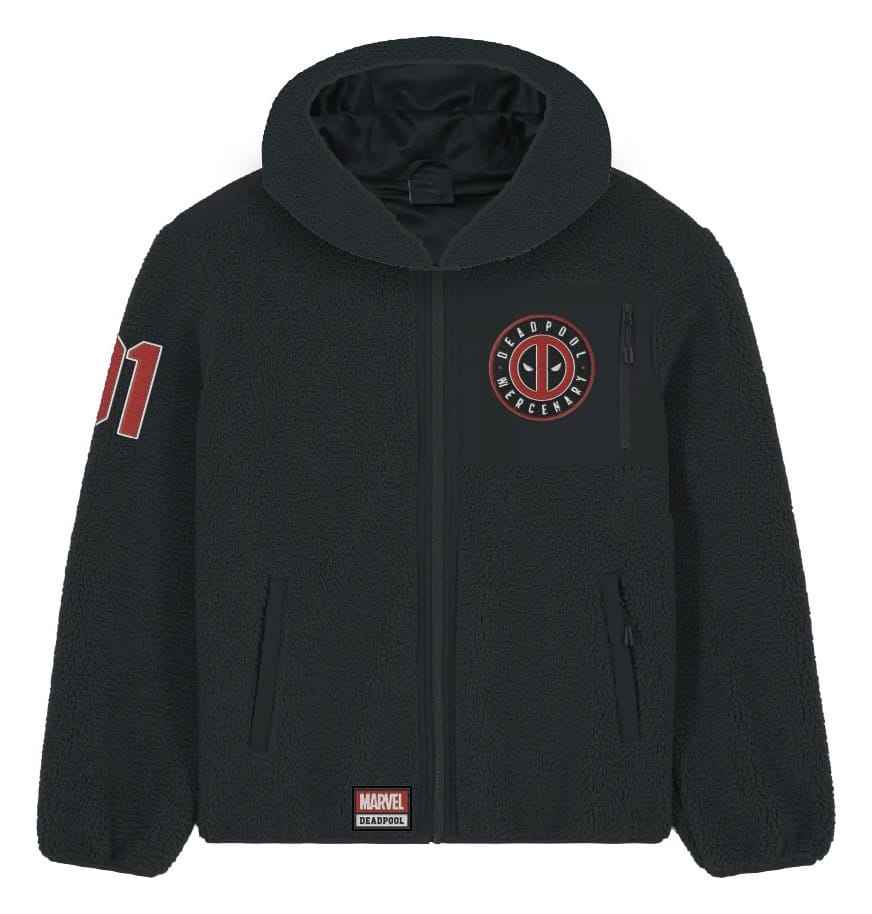 Marvel Sherpa Jacka Deadpool Logo Storlek XXL