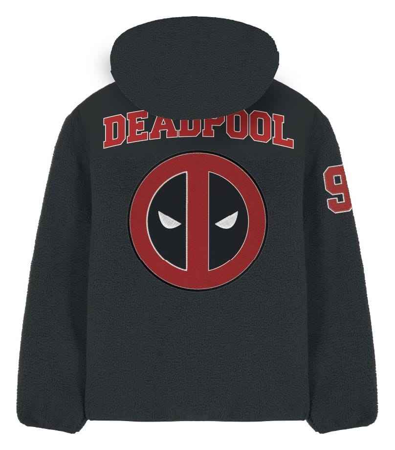 Marvel Sherpa Jacka Deadpool Logga Storlek XL