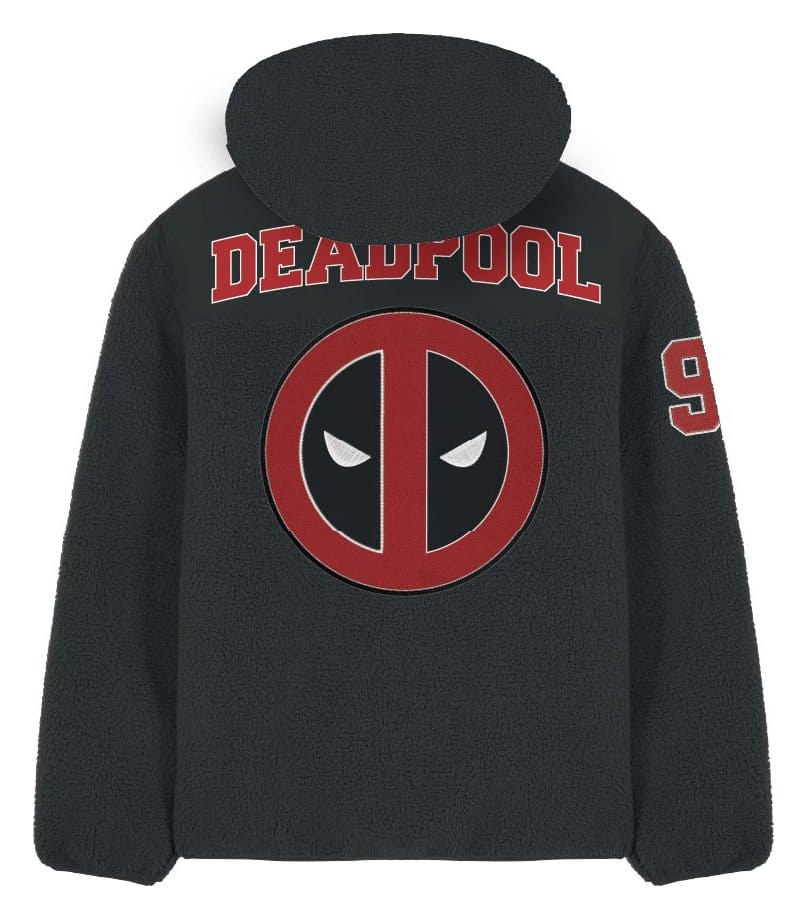 Marvel Sherpa Jacket Deadpool Logo Size M