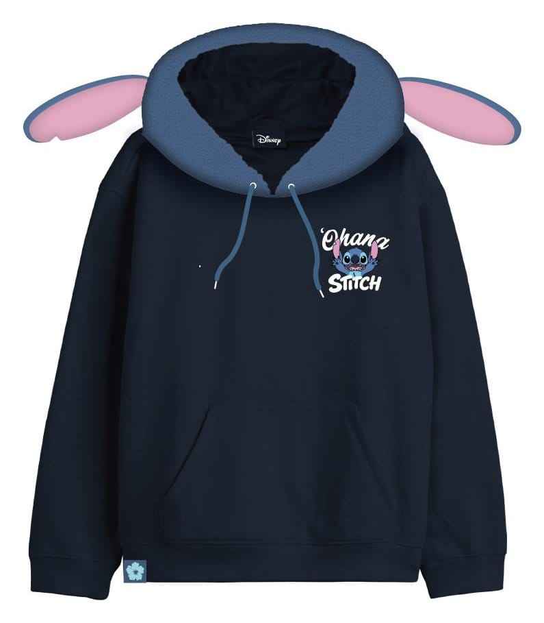 Lilo & Stitch Hoodie Tröja med Stitch-Ansikte Storlek XL