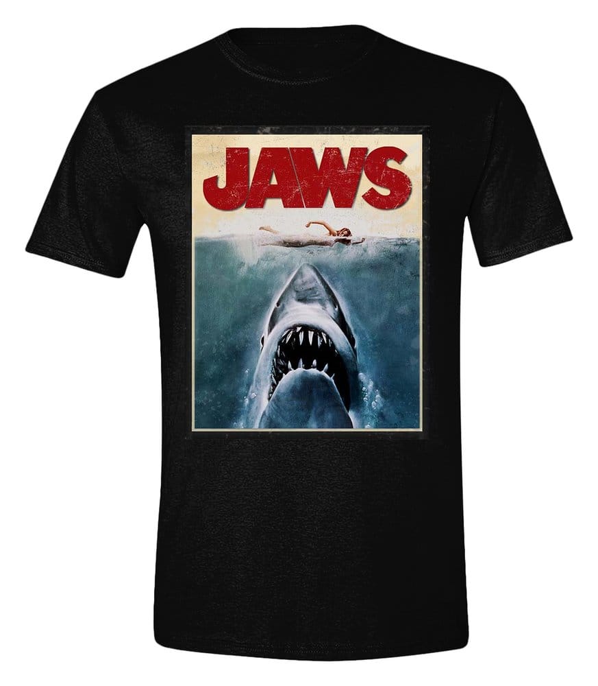 Jaws T-shirt Poster Storlek XL