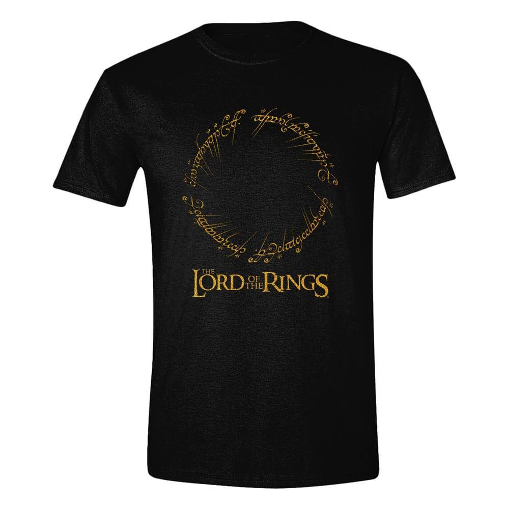 Lord of the Rings T-shirt with Logo Text - Size L