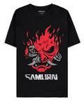 Cyberpunk 2077 T-Shirt Samurai Bandmerch - Officiell Licensierad T-shirt i Hög Kvalitet