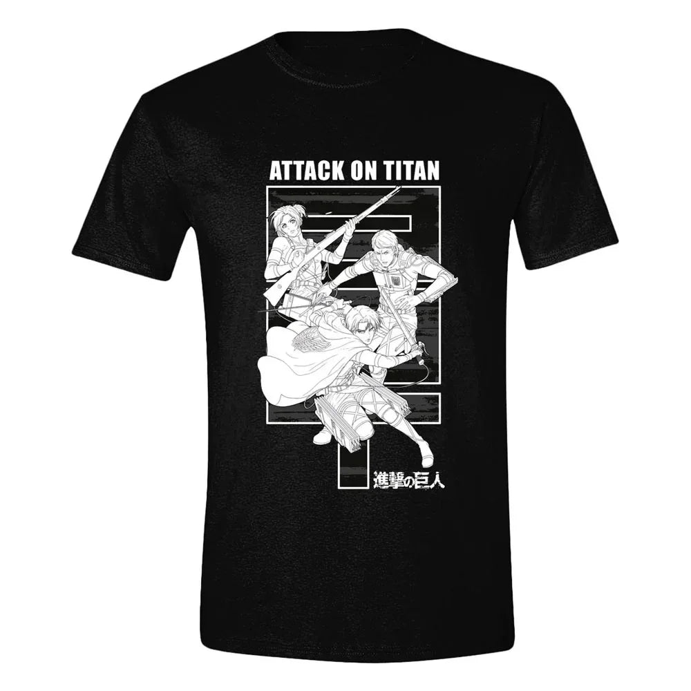 Attack on Titan T-Shirt Monochrome Trio Size XL PCMerch