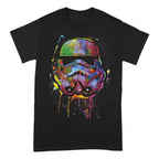 Star Wars T-shirt med målarsplatter och hjälm - Storlek L PCMerch
