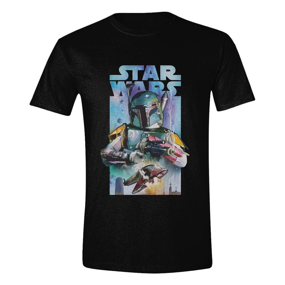Star Wars T-shirt Boba Fett Poster Size S