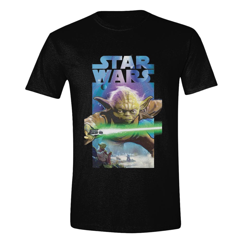 Star Wars T-shirt Yoda Poster Size L