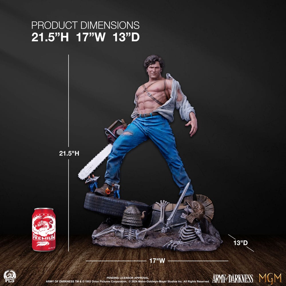 Army of Darkness Premier Series Figur i skala 1/4 Ash, 53 cm
