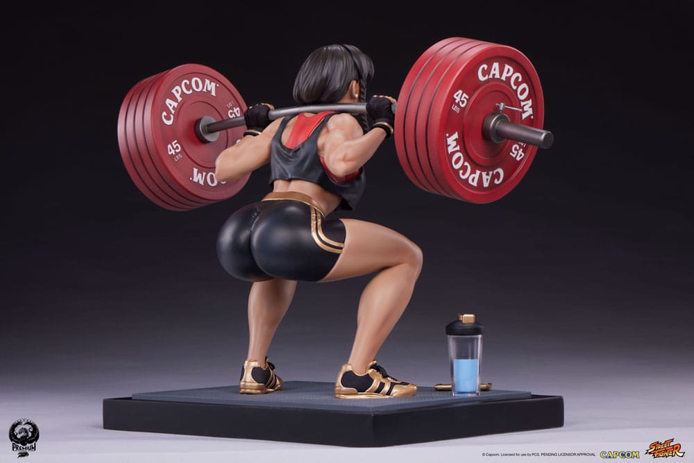 Street Fighter Premier Series Figur 1/4 Chun-Li Powerlifting (Battle Edition) 37 cm Premium Collectibles Studio