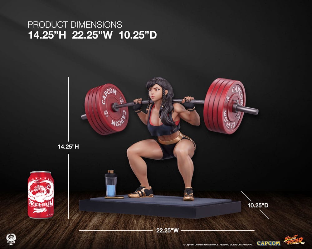 Street Fighter Premier Series Figur 1/4 Chun-Li Powerlifting (Battle Edition) 37 cm Premium Collectibles Studio