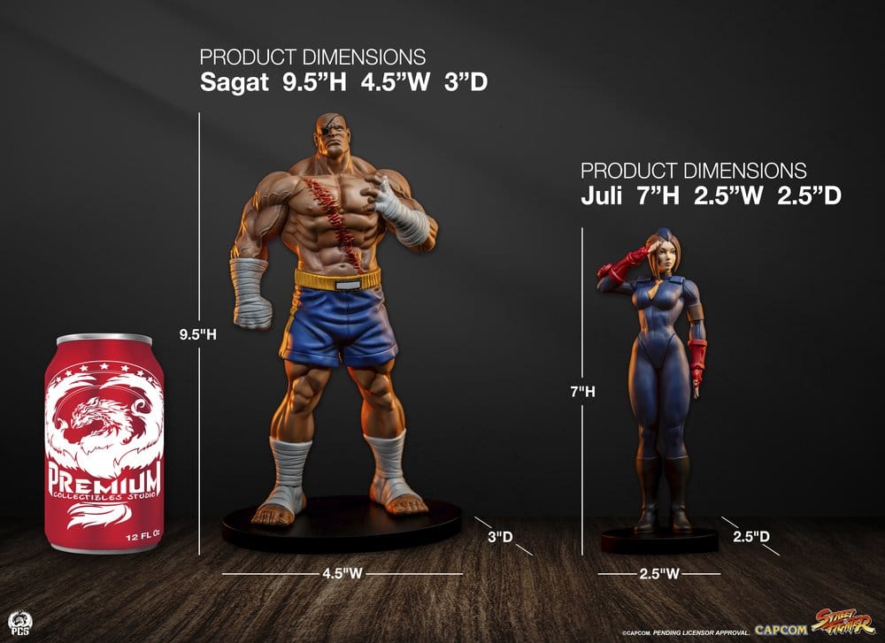 Street Fighter Street Jam Figur 1:10 Sagat & Juli 24 cm