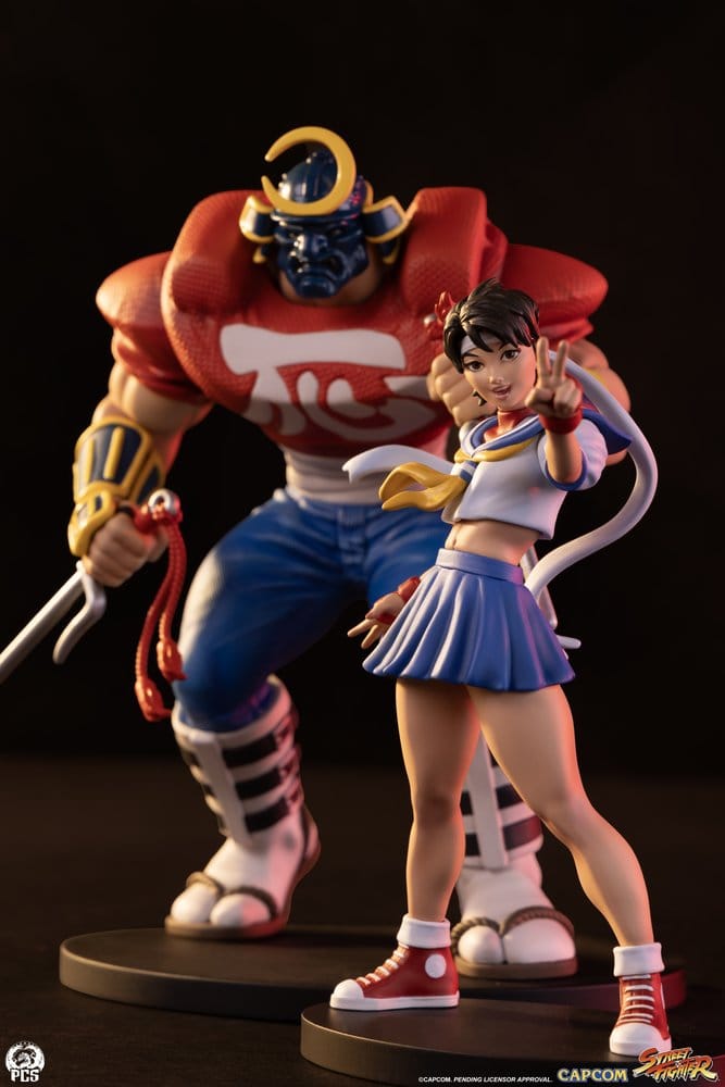 Street Fighter Street Jam Figurer 1/10 Sakura & Sodom 22 cm