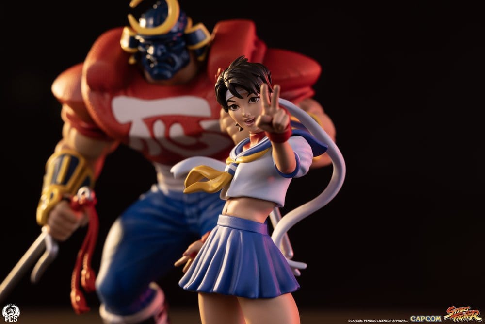 Street Fighter Street Jam Figurs 1/10 Sakura & Sodom 22 cm