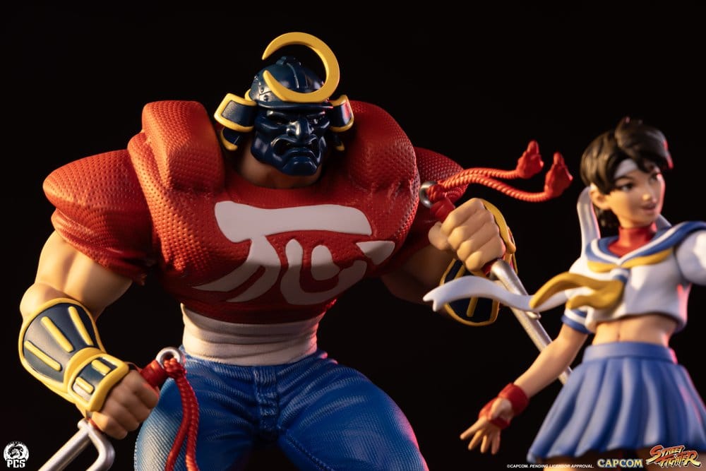 Street Fighter Street Jam Figurer 1/10 Sakura & Sodom 22 cm
