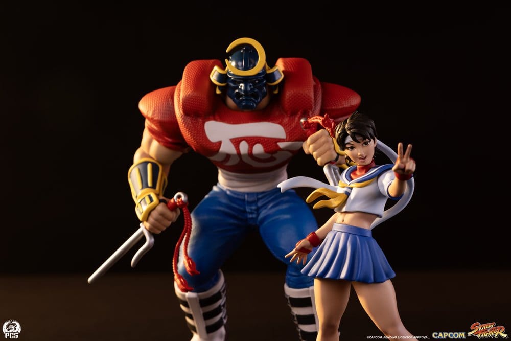 Street Fighter Street Jam Figurer 1/10 Sakura & Sodom 22 cm