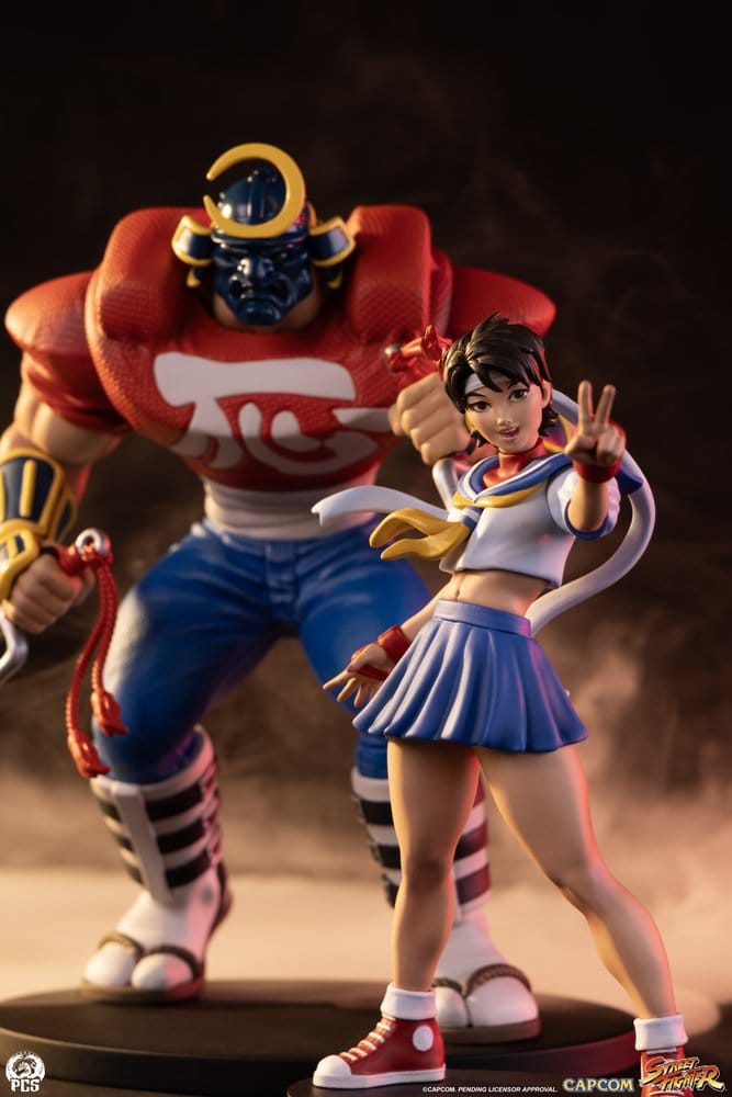 Street Fighter Street Jam Figurer 1/10 Sakura & Sodom 22 cm