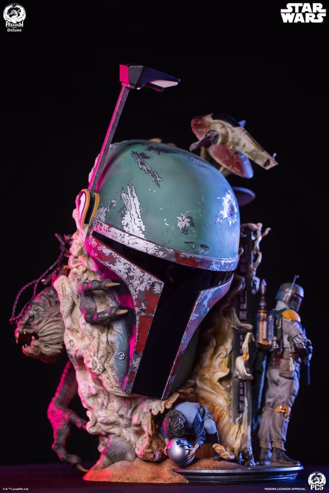 Star Wars The Empire Strikes Back Fine Art Bust Boba Fett Deluxe Edition 50 cm