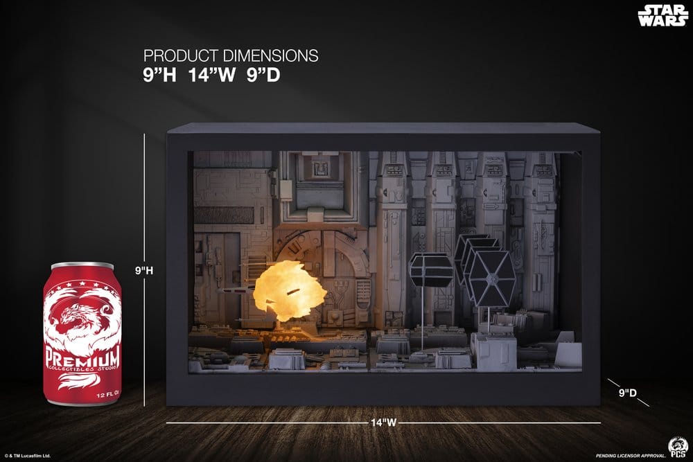 Star Wars Movie Moments Mini Scale Diorama Trench Run 23 cm