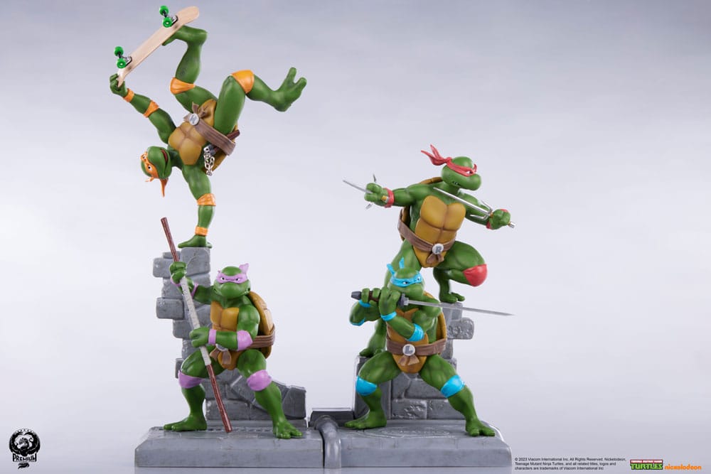Teenage Mutant Ninja Turtles PVC-figur 4-pack, 20 cm hög
