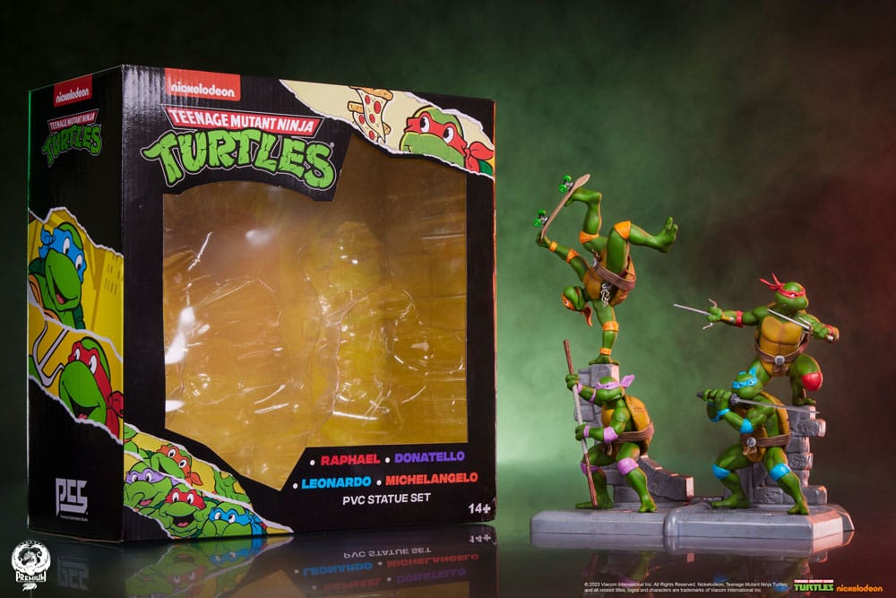 Teenage Mutant Ninja Turtles PVC-figur 4-pack, 20 cm hög