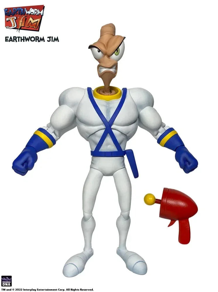 Earthworm Jim Tillbehörspaket Våg 1: Maskkropp & Jim Huvuden Premium DNA Toys