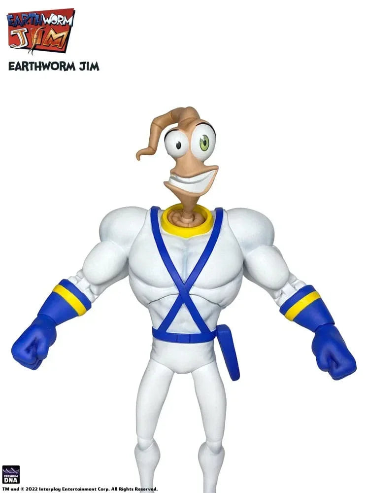 Earthworm Jim Tillbehörspaket Våg 1: Maskkropp & Jim Huvuden Premium DNA Toys