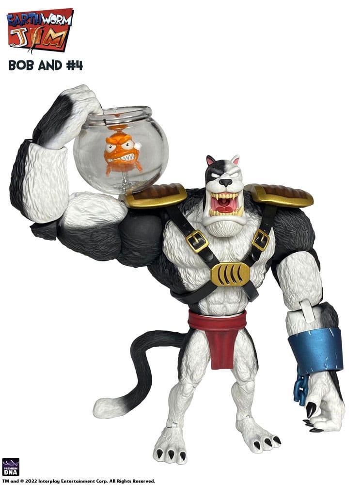 Earthworm Jim Action Figur Wave 1: Bob the Killer Goldfish & #4 15 cm - Nerdbutiken