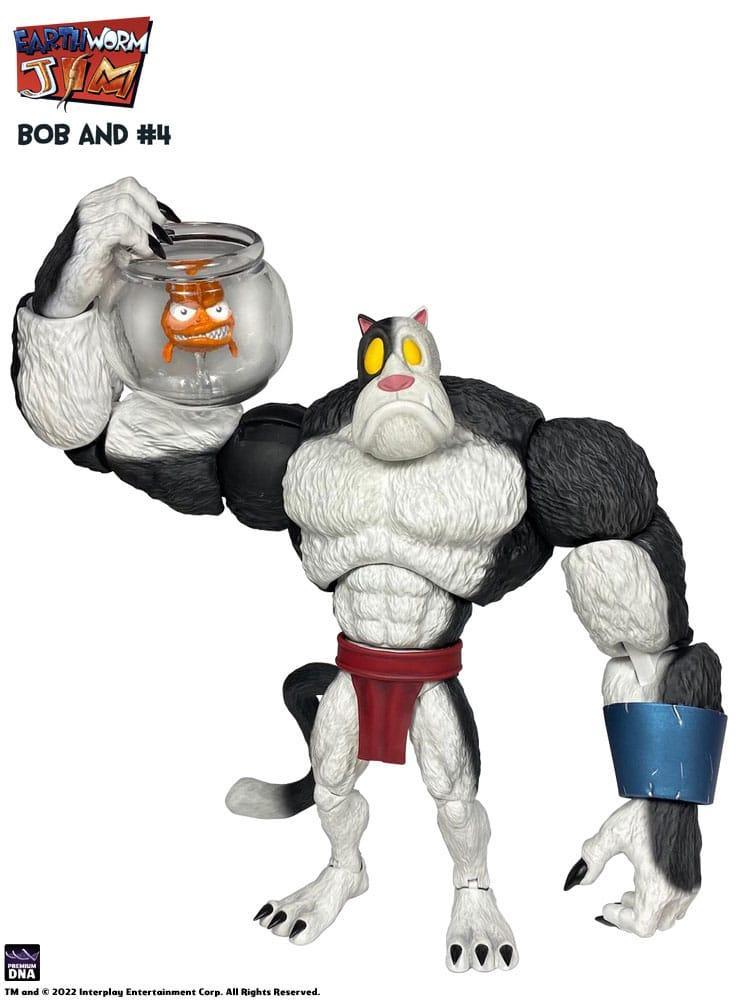 Earthworm Jim Action Figur Wave 1: Bob the Killer Goldfish & #4 15 cm - Nerdbutiken