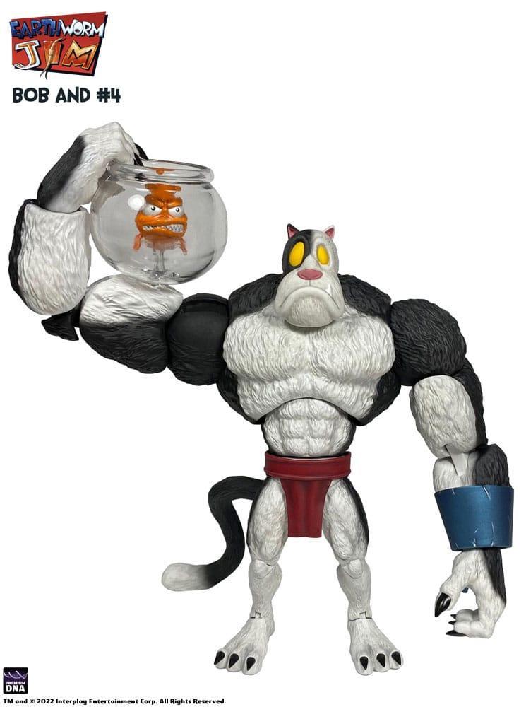 Earthworm Jim Action Figur Wave 1: Bob the Killer Goldfish & #4 15 cm - Nerdbutiken