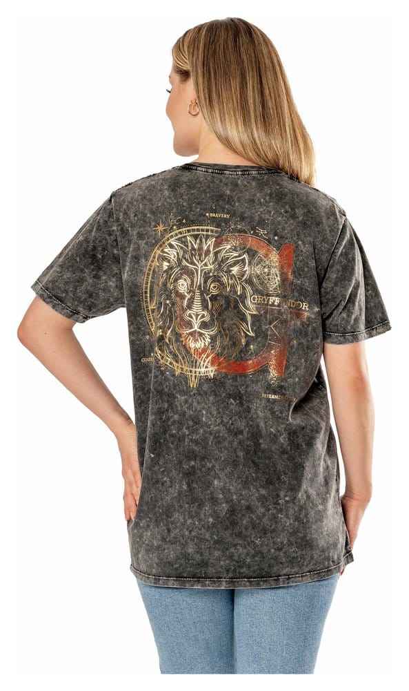 Harry Potter T-shirt med syra tvätt Gryffindor Storlek L