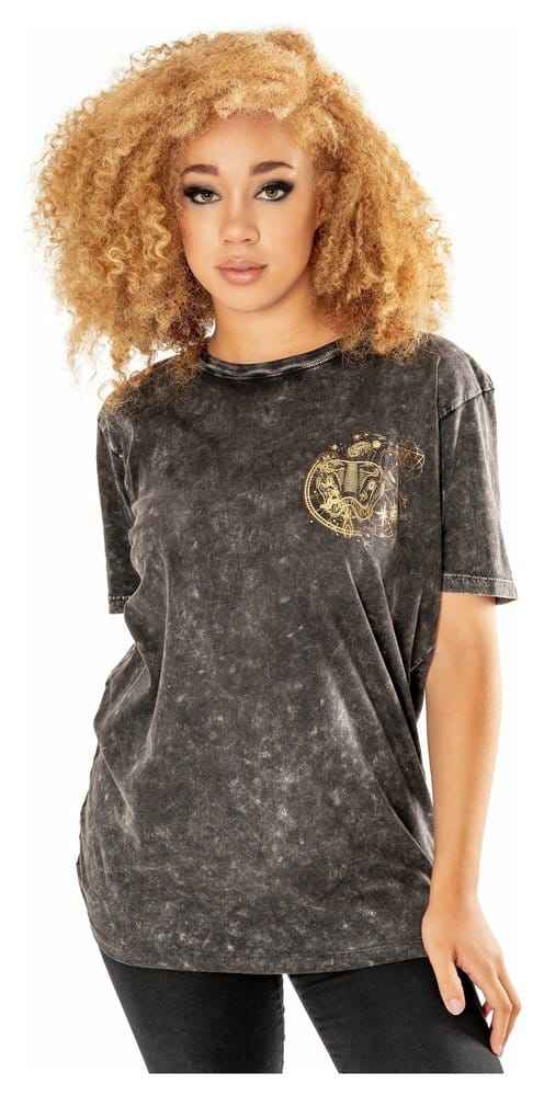 Harry Potter-T-shirt Slytherin Syrtvättad Storlek L